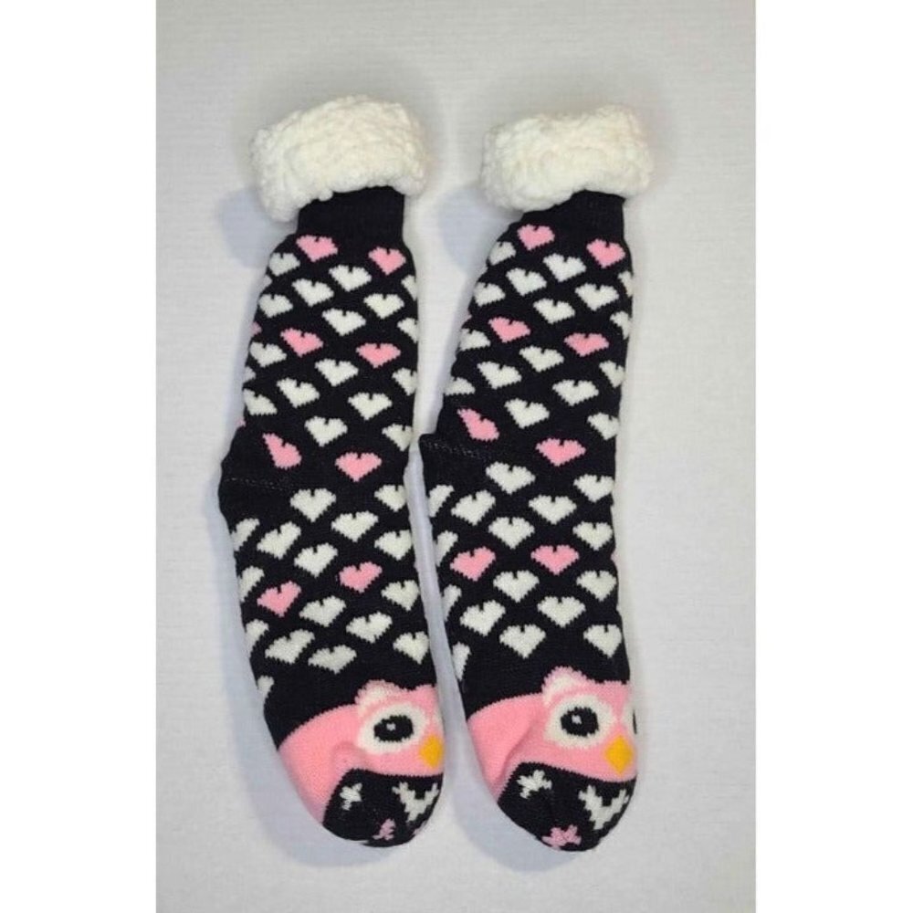 Nollia Plush Womens Fleece Slipper Socks Cozy & Warm Sherpa Non Slip One…